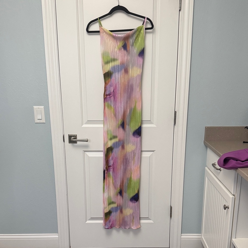 Multicolor Sleeveless Maxi Dress